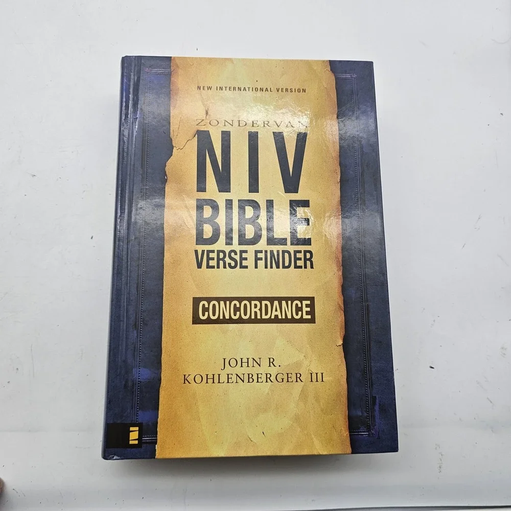 Zondervan NIV Bible Verse Finder Concordance John R Kohlenberger 2008 Hardcover